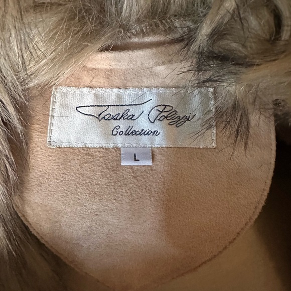 Tasha Polizzi Tan Faux Fur Teddy Jacket - Picture 6 of 9